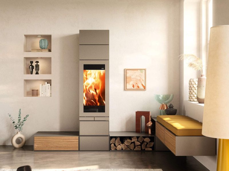 Legna 6 Stufa a legna Moderna